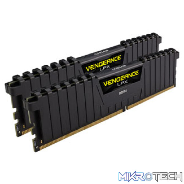 CMK32GX4M2A2666C16_ Corsair Vengeance Lpx 32GB(16Gb x 2) DDR4-2666 (pc4-21300) CL16 1.2v Desktop Memory Module - Image 1