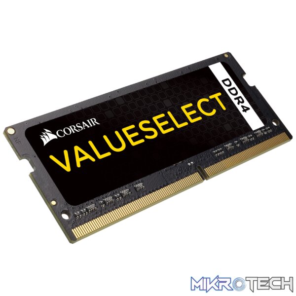 CMSO4GX4M1A2133C15 Corsair Value select 4Gb DDR4-2133 CL15 1.2V SO-DIMM Notebook Memory Module - Image 1