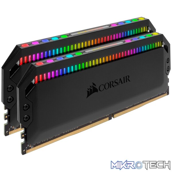 CMT16GX4M2C3000C15-Gallery-DOMINATOR-PLAT-RGB-03_c9vg-us_plja-0x Corsair Dominator Platinum RGB 32GB (16GB x 2 kit) DDR4-3600 288 pin 1.35V Memory Module Black - Image 1