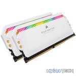Corsair Dominator Platinum RGB 16Gb(8Gb x 2) DDR4-4000 (pc4-31999) CL19 1.35v Desktop Memory Module with White heatsink - Image 2
