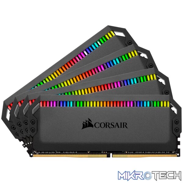 Corsair Dominator Platinum RGB 64Gb(16Gb x 4) DDR4-3600 (pc4-28800) CL18 1.35v Desktop Memory Module - Image 2