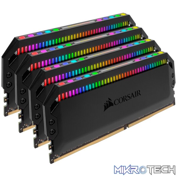 CMT64GX4M4K3600C18-Gallery-DOMINATOR-PLAT-RGB-03 Corsair Dominator Platinum RGB 64Gb(16Gb x 4) DDR4-3600 (pc4-28800) CL18 1.35v Desktop Memory Module - Image 1
