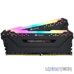 Corsair Vengeance RGB Pro 32Gb(16Gbx 2) DDR4-3200 (pc4-25600) CL16 1.35v Desktop Memory Module with black heatsink