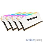 Corsair Vengeance RGB Pro 32Gb(8Gbx 4) DDR4-3600 (pc4-28800) CL18 1.35v Desktop Memory Module with White heatsink - Image 2