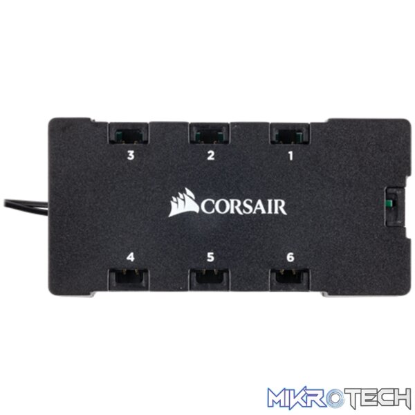 CO-8950020-Gallery-HD120-RGB-11 Corsair co-8950020 6 ports RGB fan LED hub - Image 1