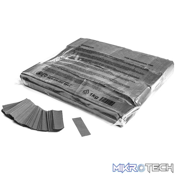 CON01GR_1 Magic Fx - Grey Slowfall Confetti Rectangles - Image 1