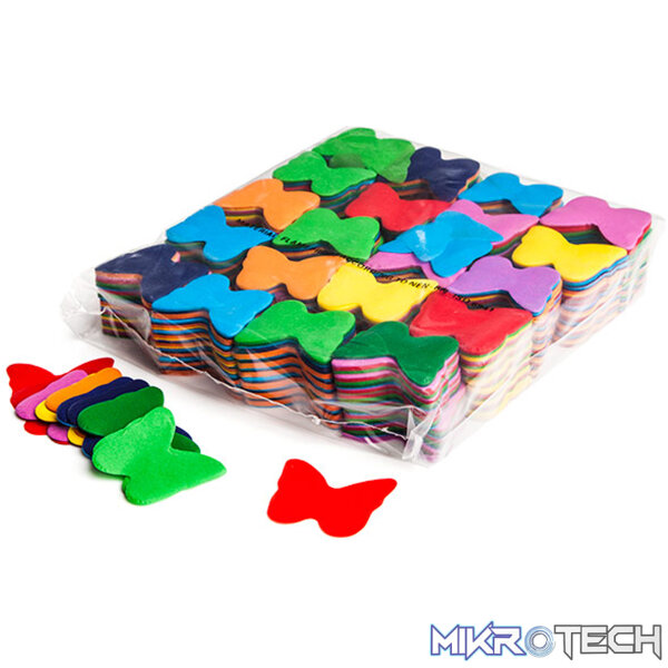 CON07MC_1 Magic Fx - Multicolour Slowfall Confetti Butterflies - Image 1
