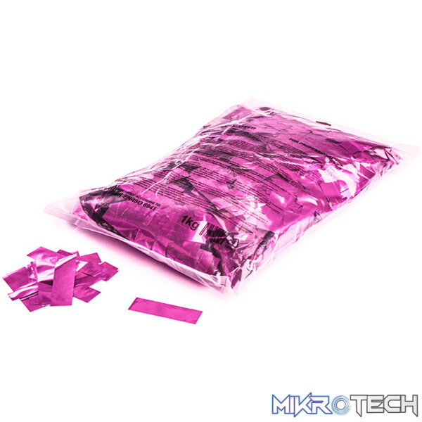 CON10PK Magic Fx - Pink Metallic Confetti Rectangles - Image 1