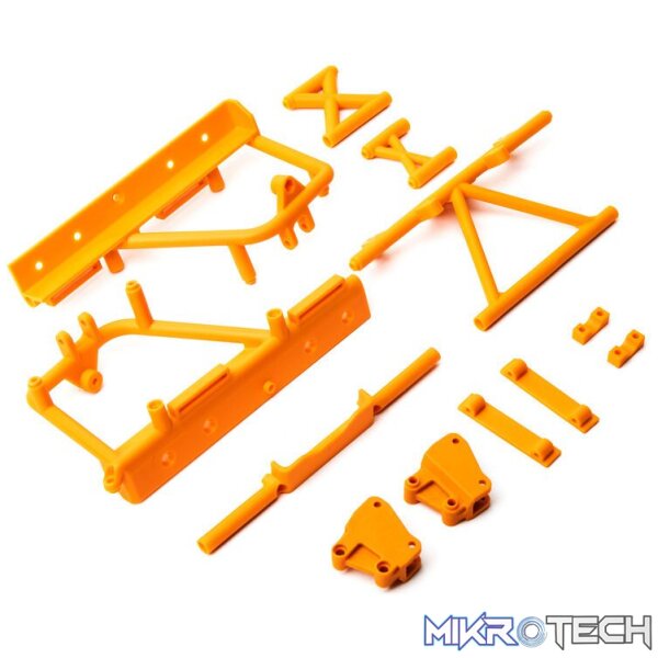 Cage Supports Battery Tray (Orange): RB Cage Supports Battery Tray (Orange): RB