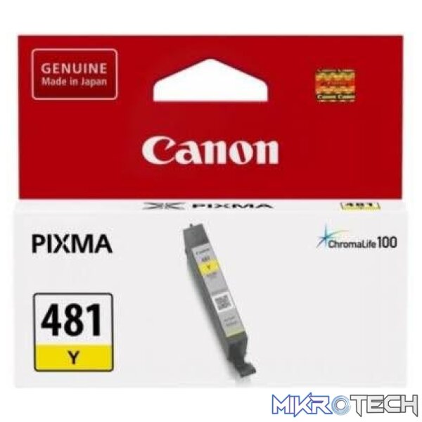 Canon CLI 481 Yellow Ink Cartridge Canon CLI 481 Yellow Ink Cartridge