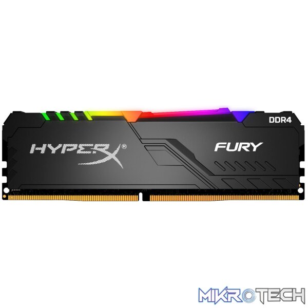 Kingston Hyper-x RGB Fury 64Gb(32Gb x 2) DDR4-2400 (pc4-19200) CL15 1.2v Desktop Memory Module - Image 2