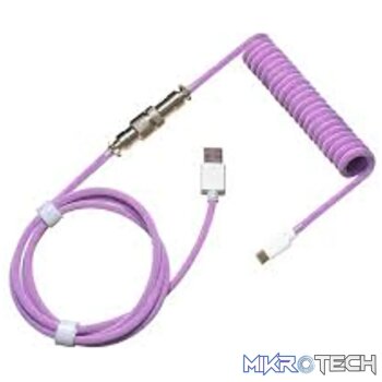 Cooler Master Coiled Cable; Double-Sleeved; Purple; Type C