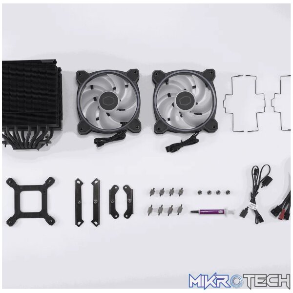Cooler Master Hyper 622 Halo Black, Air cooler, 12 cm, 650 RPM, 2050 RPM, 27 dB, 51.88 cfm - Image 11