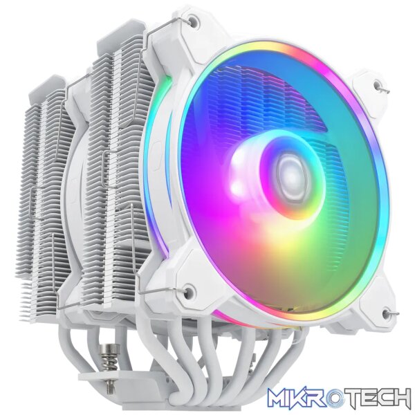 Cooler Master Hyper 622 Halo White, Air cooler, 12 cm, 650 RPM, 2050 RPM, 27 dB, 51.88 cfm - Image 12