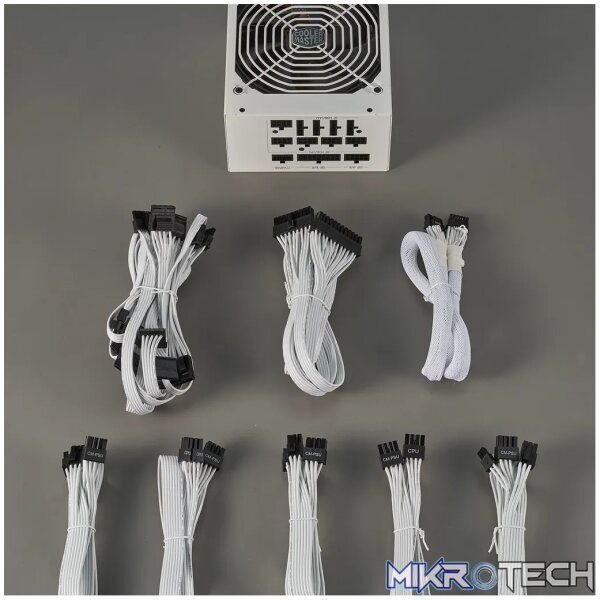 Cooler Master MWE Gold 1250 V2 1250W 80 PLUS Gold ATX 3.0 Power Supply Unit White MPE-C501-AFCAG-3GEU - Image 13