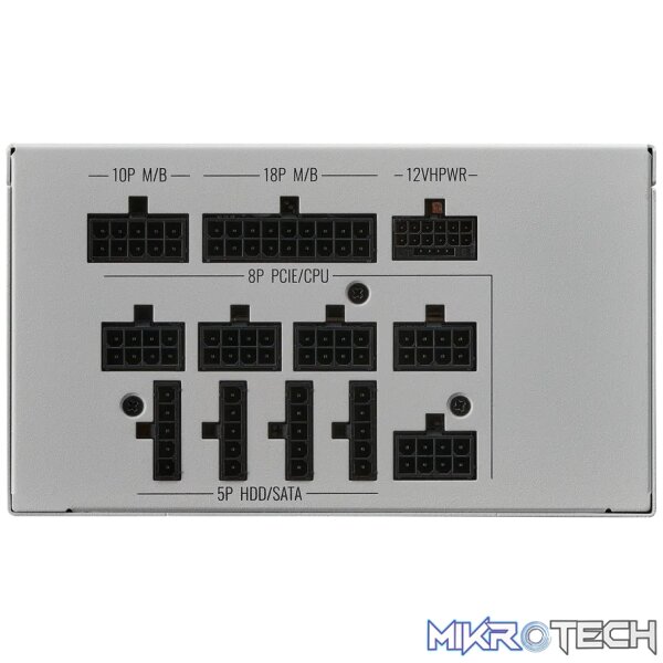 Cooler Master MWE Gold 1250 V2 1250W 80 PLUS Gold ATX 3.0 Power Supply Unit White MPE-C501-AFCAG-3GEU - Image 8