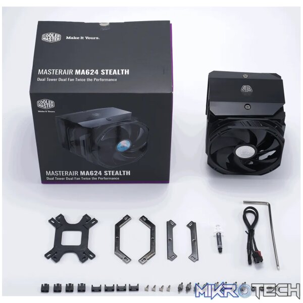 Cooler Master MasterAir MA624 Stealth CPU Cooler Black MAM-D6PS-314PK-R1 - Image 13