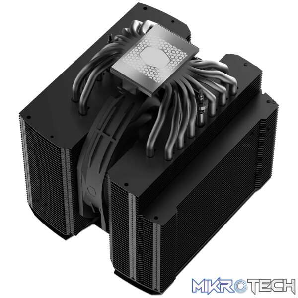 Cooler Master MasterAir MA824 Stealth, Air cooler, 120/135 mm, 1550 RPM, 24.6 dB, 63.6 cfm, Black - Image 8