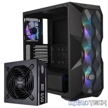 Cooler Master MasterBox TD500 Mesh Mid Tower Case + 650W