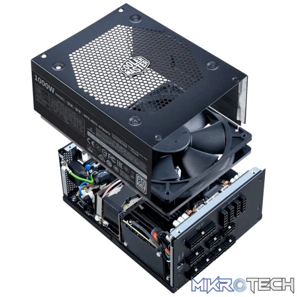 Cooler Master V1000 Platinum, 1000 W, 100 - 240 V, 50 - 60 Hz, 7 - 13 A, Active, 130 W - Image 7
