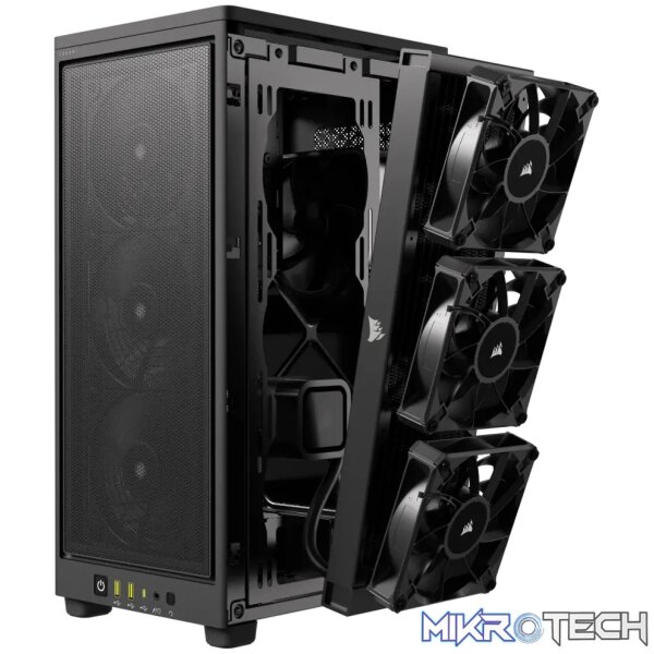Corsair 2000D AirFlow Mini-ITX Small Form Factor PC Case Black CC-9011244-WW - Image 34