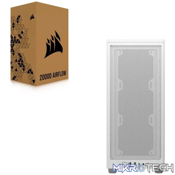 Corsair 2000D AirFlow Mini-ITX Small Form Factor PC Case White CC-9011245-WW - Image 35