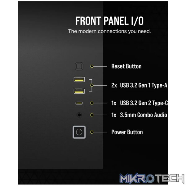Corsair 2500D AIRFLOW Mid-Tower Dual Chamber PC Case CC-9011263-WW - Image 8