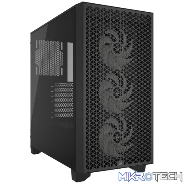 Corsair 3000D RGB AirFlow Dark ATX Mid Tower PC Case - Black CC-9011255-WW - Image 8