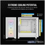 Corsair 3000D RGB AirFlow Clear ATX Mid-Tower PC Case - White CC-9011256-WW - Image 10