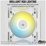 Corsair iCUE AF120 RGB Slim 120mm PC Case Fan White CO-9050164-WW - Image 9