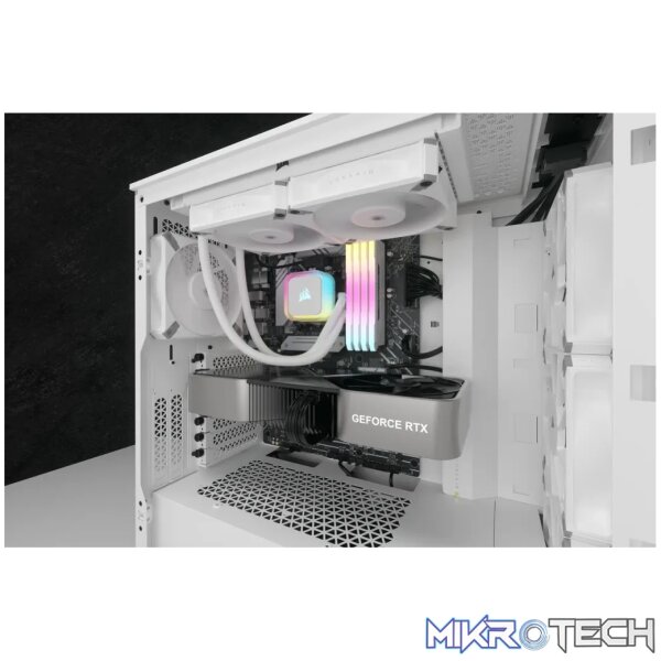 Corsair iCUE H100i RGB ELITE 240mm All-in-One CPU Liquid Cooler White CW-9060078-WW - Image 13