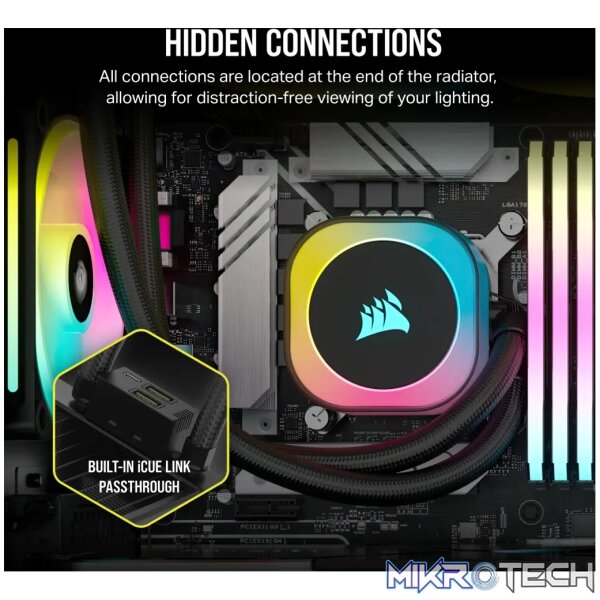 Corsair iCUE Link H115i RGB AIO 280mm Liquid CPU Cooler Black CW-9061002-WW - Image 11