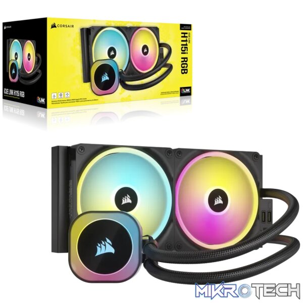 Corsair iCUE Link H115i RGB AIO 280mm Liquid CPU Cooler Black CW-9061002-WW - Image 17