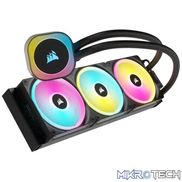 Corsair H150I, All-in-one liquid cooler, 12 cm, 63.1 cfm, Black - Image 9