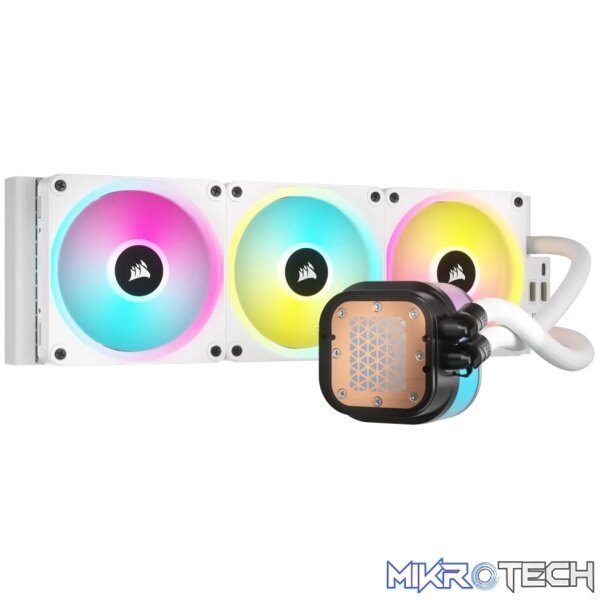 Corsair iCUE Link H150i RGB AIO 360mm Liquid CPU Cooler White CW-9061006-WW - Image 12