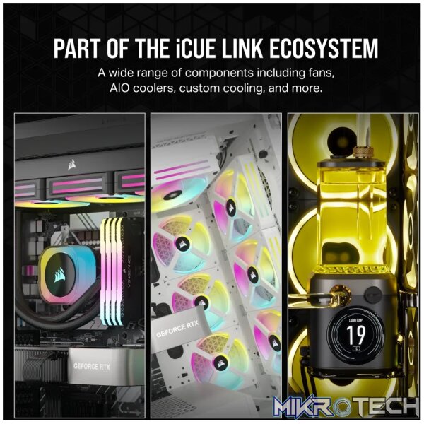 Corsair iCUE Link H150i RGB AIO 360mm Liquid CPU Cooler White CW-9061006-WW - Image 34