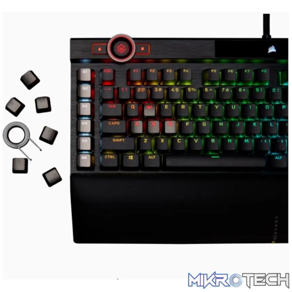 Corsair K100 RGB keyboard USB QWERTZ Dutch Black - Image 37
