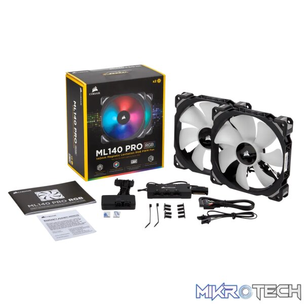Corsair ML140 PRO, Fan, 14 cm, 400 RPM, 1200 RPM, 20.4 dB, 55.4 cfm - Image 10
