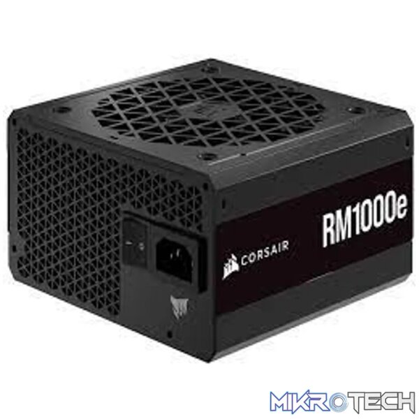 Corsair RM Series™ RM1000e — 1000 Watt 80 PLUS Gold Fully Modular ATX PSU; ATX 3.0; 7yr Warranty Corsair RM Series™ RM1000e — 1000 Watt 80 PLUS Gold Fully Modular ATX PSU; ATX 3.0; 7yr Warranty
