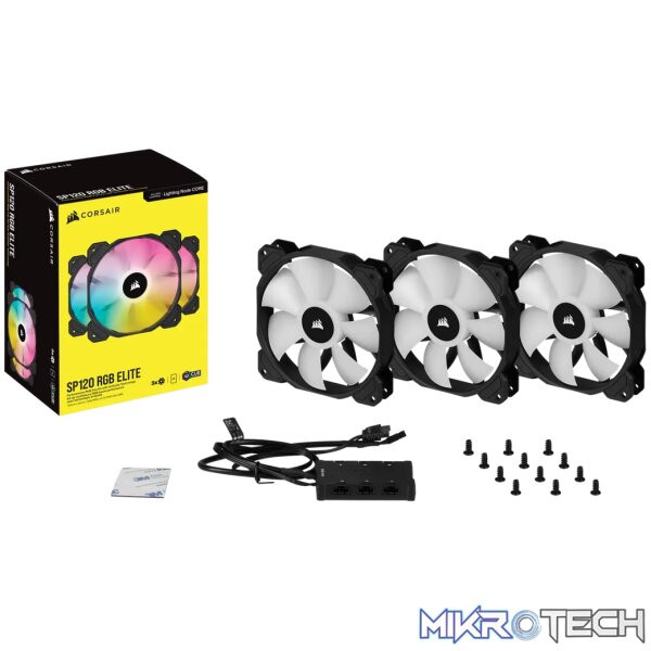 Corsair SP120 RGB ELITE, Fan, 12 cm, 550 RPM, 1500 RPM, 22.6 dB, 47.73 cfm - Image 11