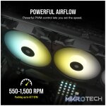 Corsair SP120 RGB ELITE, Fan, 12 cm, 550 RPM, 1500 RPM, 22.6 dB, 47.73 cfm - Image 17
