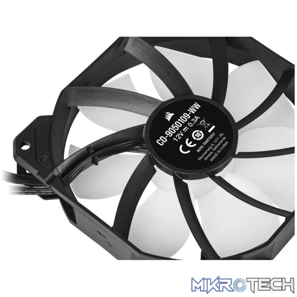 Corsair SP120 RGB ELITE, Fan, 12 cm, 550 RPM, 1500 RPM, 22.6 dB, 47.73 cfm - Image 10