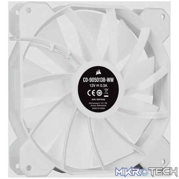 Corsair SP140 RGB ELITE, Fan, 14 cm, 300 RPM, 1200 RPM, 27 dB, 68.11 cfm - Image 8