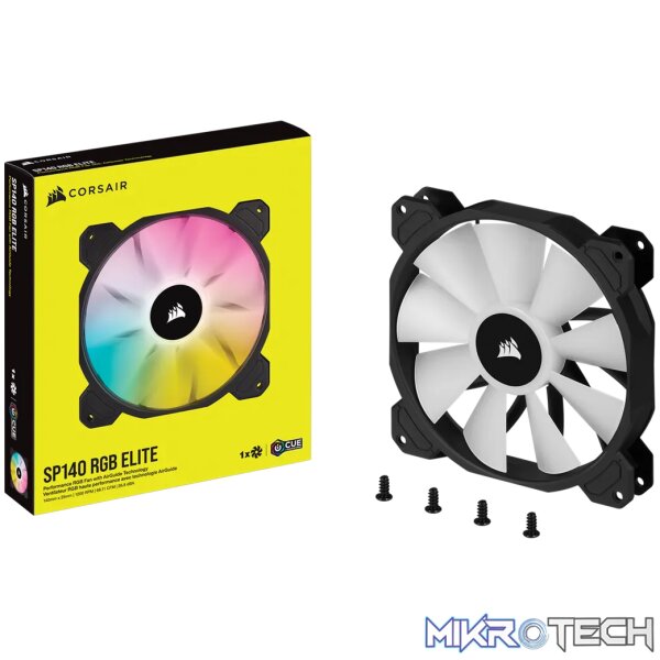 Corsair SP140 RGB ELITE, Fan, 14 cm, 450 RPM, 1200 RPM, 18 dB, 68.1 cfm - Image 10