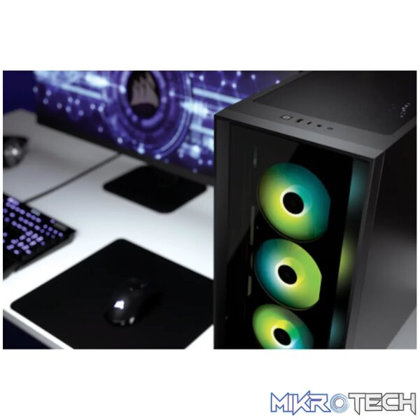Corsair iCUE 4000X RGB Midi Tower Black - Image 13