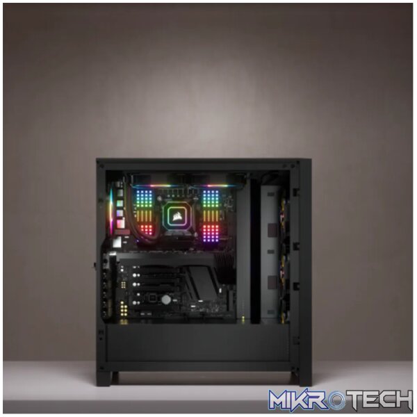 Corsair iCUE 4000X RGB Midi Tower Black - Image 19