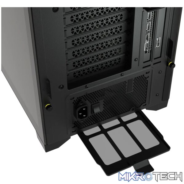 Corsair iCUE 5000X RGB, Midi Tower, PC, Black, ATX, EATX, ITX, micro ATX, Mini-ITX, Plastic, Steel, Tempered glass, Gaming - Image 15