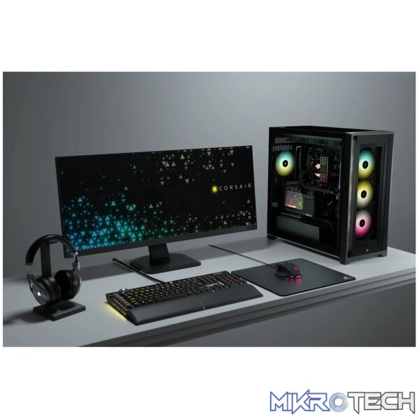 Corsair iCUE 5000X RGB, Midi Tower, PC, Black, ATX, EATX, ITX, micro ATX, Mini-ITX, Plastic, Steel, Tempered glass, Gaming - Image 41