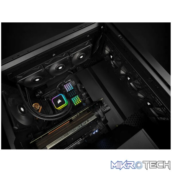 Corsair iCUE H150i ELITE Processor All-in-one Liquid Cooler Black CW-9060060-WW - Image 8