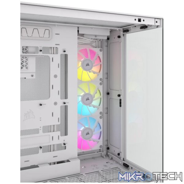 Corsair iCUE Link 6500X RGB Tempered Glass Steel ATX Mid-Tower Gaming PC Case - White CC-9011270-WW - Image 14